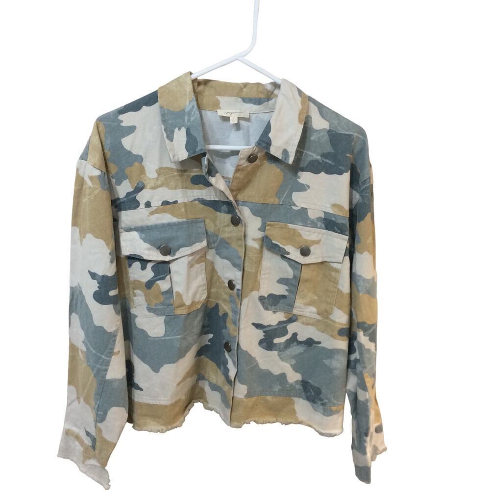 Mystree Women's Jacket Size Small Oversized Camouflauge